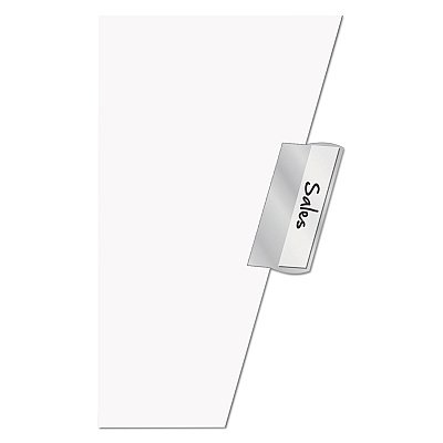 Cardinal Paper Insertable Dividers, 5-Tab, 11 x 17, White, Clear Tabs, 1 Set (CRD84812)