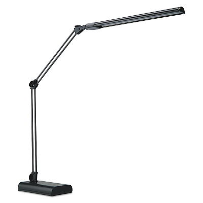 Alera Adjustable LED Desk Lamp, 3.25w x 6d x 21.5h, Black (ALELED908B)