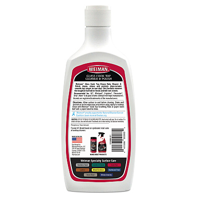 WEIMAN Glass Cook Top Cleaner and Polish, 20 oz Squeeze Bottle (WMN137EA)
