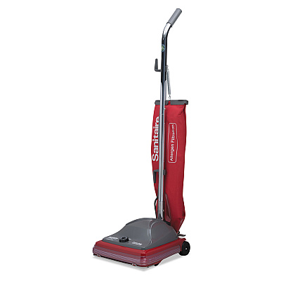Sanitaire TRADITION Upright Vacuum SC688A, 12" Cleaning Path, Gray/Red (EURSC688B)