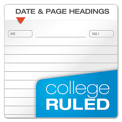 Ampad Gold Fibre Personal Notebooks, 1-Subject, Medium/College Rule, Designer Gray Cover, (100) 7 x 5 Sheets (TOP20803)