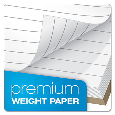 Ampad Gold Fibre Personal Notebooks, 1-Subject, Medium/College Rule, Designer Gray Cover, (100) 7 x 5 Sheets (TOP20803)