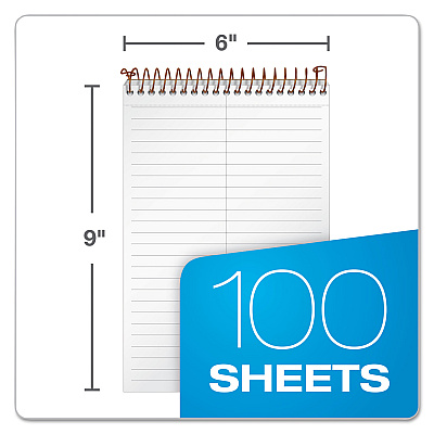 Ampad Gold Fibre Steno Pads, Gregg Rule, Designer Diamond Pattern Gray/Gold Cover, 100 White 6 x 9 Sheets (TOP20808)