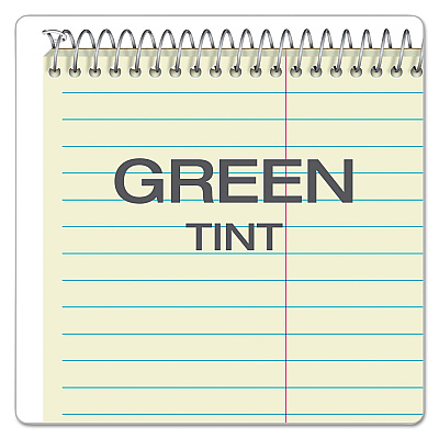 Ampad Steno Pads, Gregg Rule, Green Cover, 80 Green-Tint 6 x 9 Sheets, 6/Pack (TOP25278)