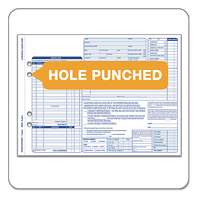 TOPS Auto Repair Four-Part Order Form, Four-Part Carbonless, 11 x 8.5, 50 Forms Total (TOP3869)