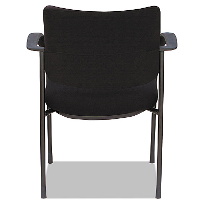 Alera IV Series Fabric Back/Seat Guest Chairs, 24.8" x 22.83" x 32.28", Black Seat, Black Back, Black Base, 2/Carton (ALEIV4317A)