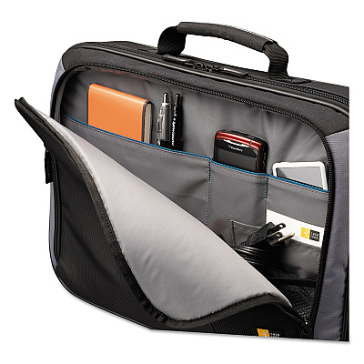 Case Logic Track Clamshell Case, Fits Devices Up to 18", Dobby Nylon, 19.3 x 3.9 x 14.2, Black (CLG3200926)