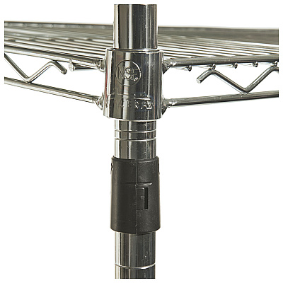 Alera NSF Certified Industrial Four-Shelf Wire Shelving Kit, 36w x 18d x 72h, Silver (ALESW503618SR)