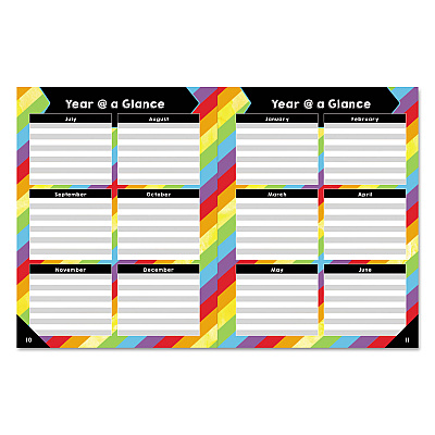 Carson-Dellosa Education Teacher Planner, Weekly/Monthly, Two-Page Spread (Seven Classes), 10.88 x 8.38, Balloon Theme, Black Cover (CDP105000)