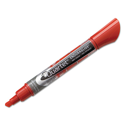Quartet EnduraGlide Dry Erase Marker, Broad Chisel Tip, Nine Assorted Colors, 12/Set (QRT500120M)