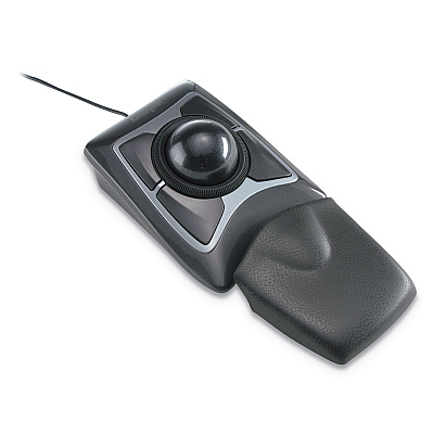 Kensington Expert Mouse Trackball, USB 2.0, Left/Right Hand Use, Black/Silver (KMW64325)