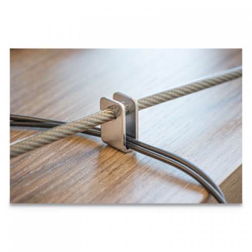 Kensington Desktop And Peripherals Locking Kit, 8ft Steel Cable, Two Keys (64615)