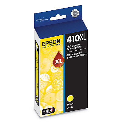 Epson T410XL420-S (410XL) Claria High-Yield Ink, 650 Page-Yield, Yellow
