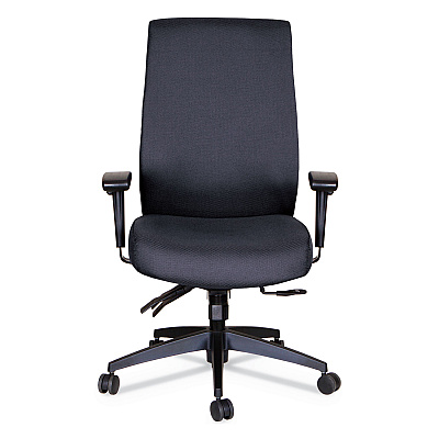 Alera Wrigley Series 24/7 High Performance High-Back Multifunction Task Chair, Supports 300 lb, 17.24" to 20.55" Seat, Black (ALEHPT4101)