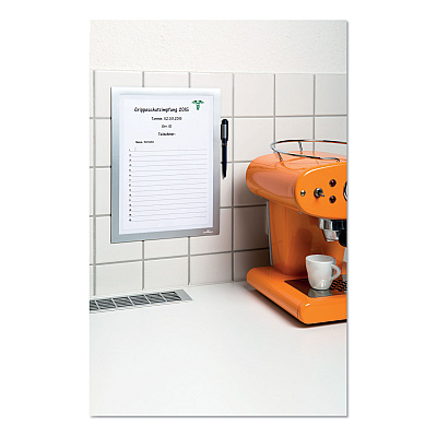 Durable DURAFRAME Note Sign Holder, 8.5 x 11, Silver Frame (DBL477323)