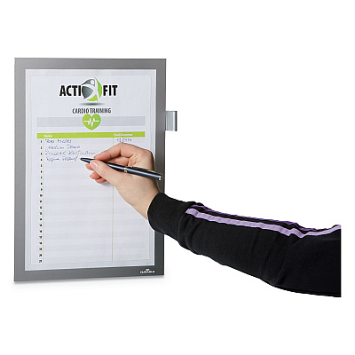 Durable DURAFRAME Note Sign Holder, 8.5 x 11, Silver Frame (DBL477323)