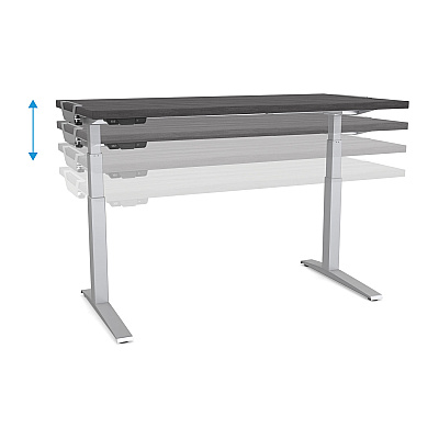 Fellowes Levado Laminate Table Top, 72" x 30", Gray (9649601)