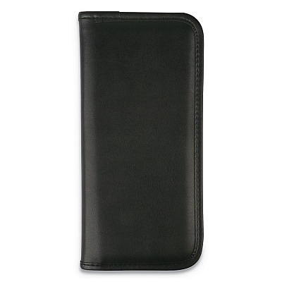 Universal Business Card Holder, Holds 160 3.5 x 2 Cards, 4.75 x 10.13, Vinyl, Black (UNV26850)