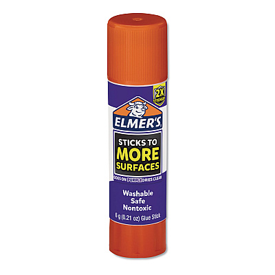 Elmer's Extra-Strength School Glue Sticks, 0.21 oz, Dries Clear, 60/Pack (EPI2027017)
