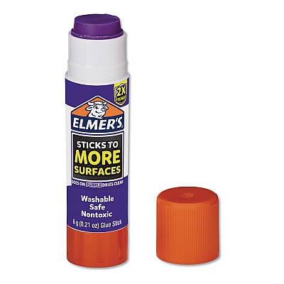 Elmer's Extra-Strength School Glue Sticks, 0.21 oz, Dries Clear, 60/Pack (EPI2027017)