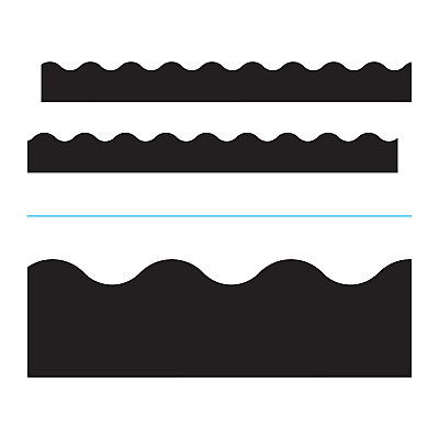 TREND Terrific Trimmers Solid Colors Board Trim, 2.25" x 39 ft, Black (TEPT9872)