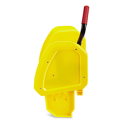 Rubbermaid Commercial WaveBrake 2.0 Wringer, Down-Press, Plastic, Yellow (RCP2064959)
