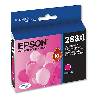 Epson T288XL320-S (T288XL) DURABrite Ultra High-Yield Ink, 450 Page-Yield, Magenta