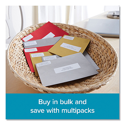 DYMO LW Shipping Labels, 2.13" x 4", White, 220 Labels/Roll, 6 Rolls/Pack (2050811)