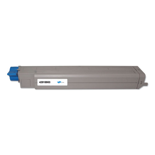 Innovera Remanufactured Cyan Toner (Type C7), Replacement for 42918903, 15,000 Page-Yield