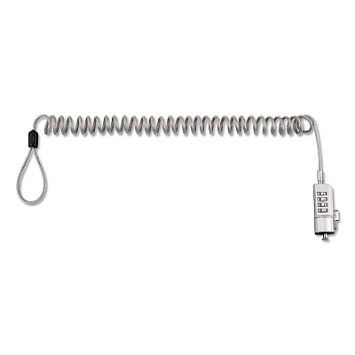 Innovera Compact Combination Laptop Lock, 6 ft Steel Cable (IVR64670)