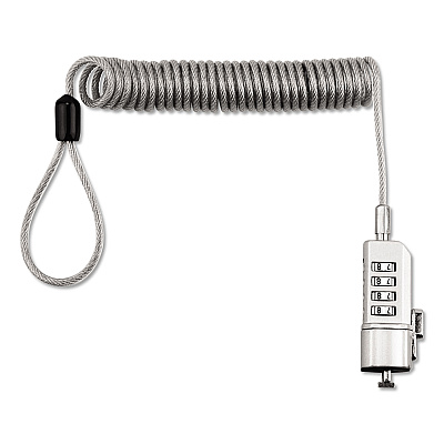 Innovera Compact Combination Laptop Lock, 6 ft Steel Cable (IVR64670)