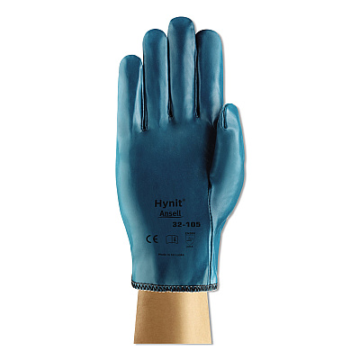 Ansell Hynit Nitrile Gloves, Blue, Size 7 1/2, Dozen (ANS3210575)