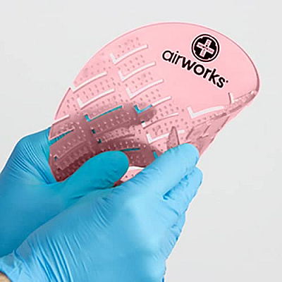 Airworks Deodorizing Urinal Screen Strawberry 10/box, Box Of 10 (AWUS004-BX)