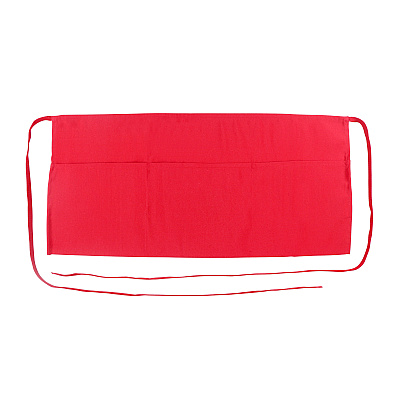 Mariposa Waist Apron 26x12 Red, Pack Of 12 (WAISTAPRON-RED)