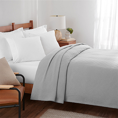 Host & Home Cotton Bed Blanket King Light Gray, 1 Blanket (P-BCOT-10490-LG)
