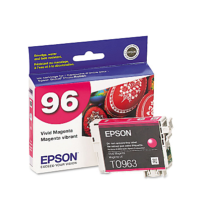 Epson T096320 (96) Ink, 430 Page-Yield, Magenta