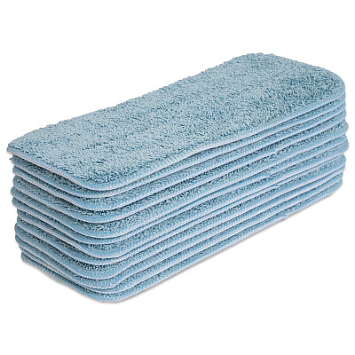 Microfiber Flat Wet Mop - 13", Blue, Pack Of 12 (PNP830013B)