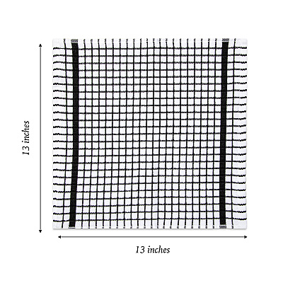 Sc Classic Checkered Dishcloth 13x13 Black, Pack Of 8 (P-SC-CHK-DC-BLK)