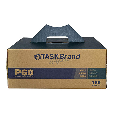 Taskbrand P60 Hydrospun Interfold Wiper, 11x16.75, 180/dc, Case Of 32400 (N-P060ITW)