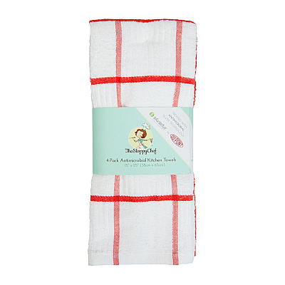 Sc Silvadur Kitchen Towel 15x25 Windowpane Saffron, Pack Of 4 (P-SLV-KT4-WISAF)