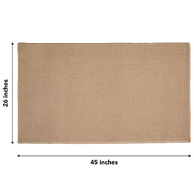 Sloppy Chef Accent Rug 26x45 Taupe, Case Of 12 (JKT-26X45-TP-CS)