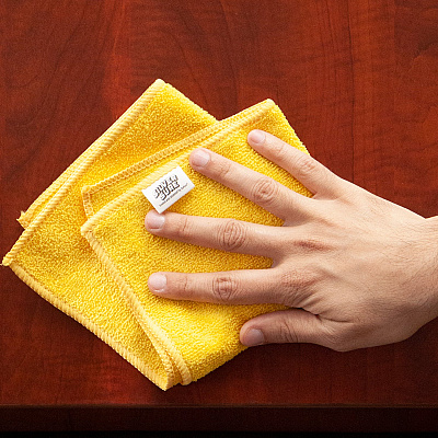 Silversure Anti-microbial Cleaning Cloth 12x12 Yellow, Case Of 240 (M915SLV-YL)