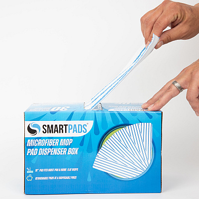 Smart Pads Reusable Mop Pad Box Of 30 Blue (PNP901RMP-BL)