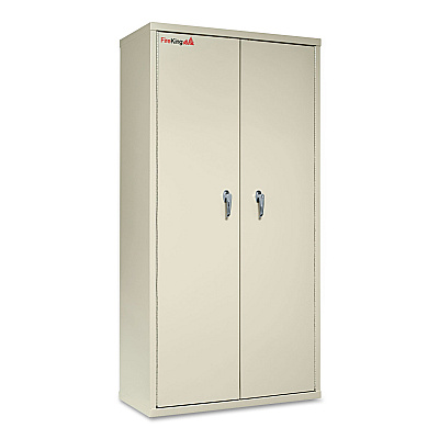 FireKing Storage Cabinet, 36w x 19.25d x 72h, UL Listed 350 Degree, Parchment (FIRCF7236D)