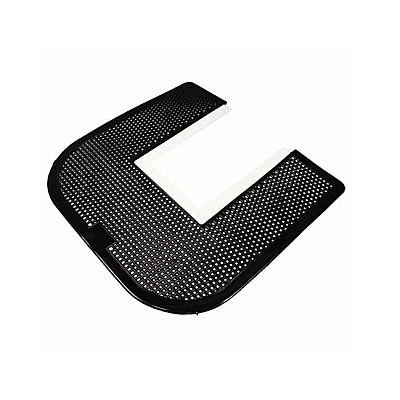 Impact Deodorizing Commode Mat, Commercial Restroom Floor Protector With Non-slip Backing And Odor Control, Disposable Black Mats, Fresh Blast Scent, 21x23 Inches, Case Of 6 (1550-5)