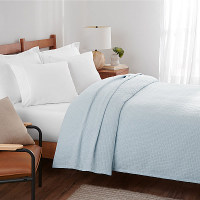 Host & Home Cotton Bed Blanket King Light Blue, 1 Blanket (P-BCOT-10490-LB)