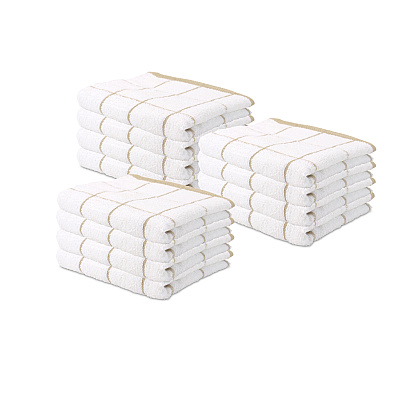 Cooks Linen Kitchen Towel 15x25 Tan, Pack Of 12 (PNP-KT-TAN)
