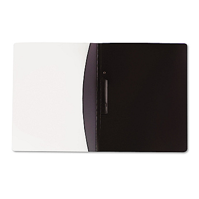 GBC Report Cover with Hidden Swing Clip, 8.5 x 11, Frosted/Black (GBC21533)