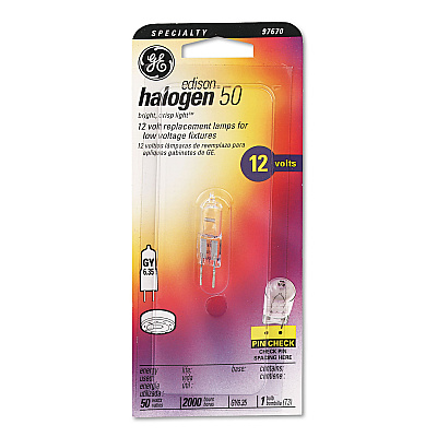 Halogen Bulb, T3, 50 W, Clear (GEL97670)