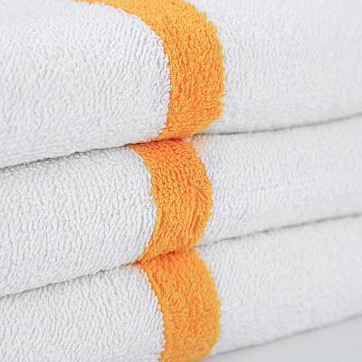 Power Gym Bath Towel 22x44 Gold Stripe, Pack Of 6 (PNP-PWR-2244-6GLDCS)